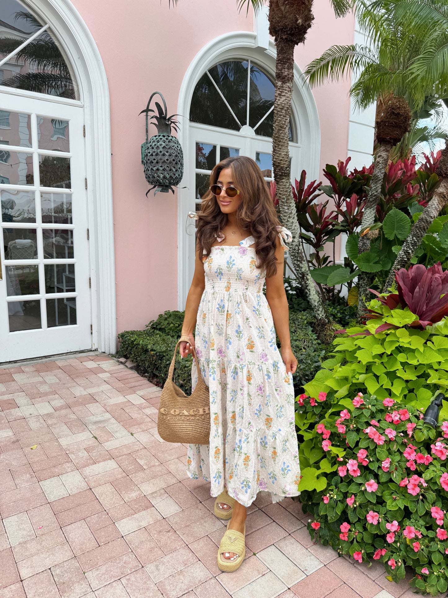 Palm Way Midi Dress