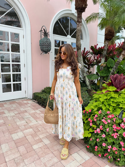 Palm Way Midi Dress