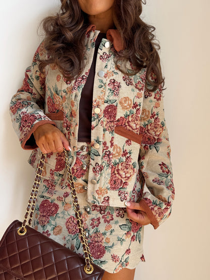 Fallin’ For Floral Jacquard Jacket