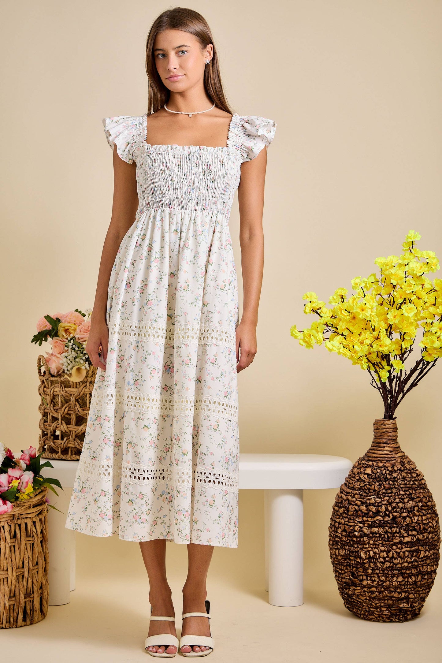 Sunday Best Midi Floral Dress (can’t restock)