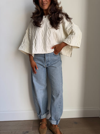 Vanilla Crème Chunky Sweater