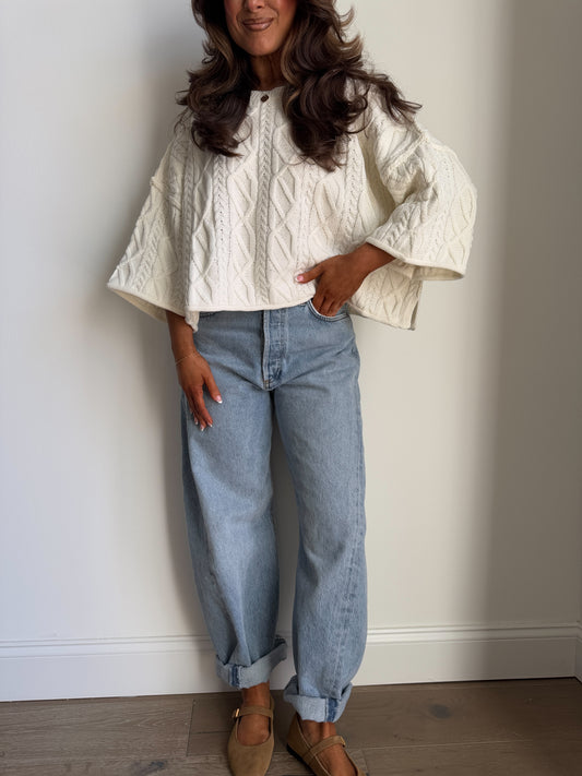 Vanilla Crème Chunky Sweater