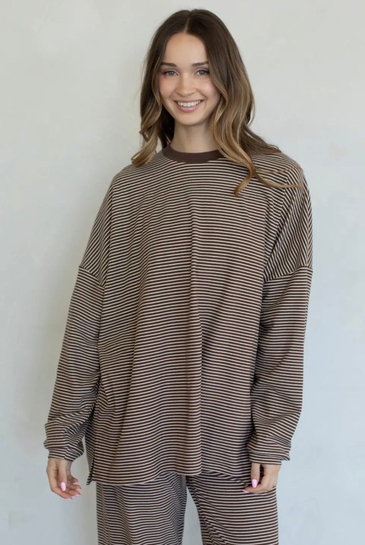 Sophie Striped Set (Mocha)
