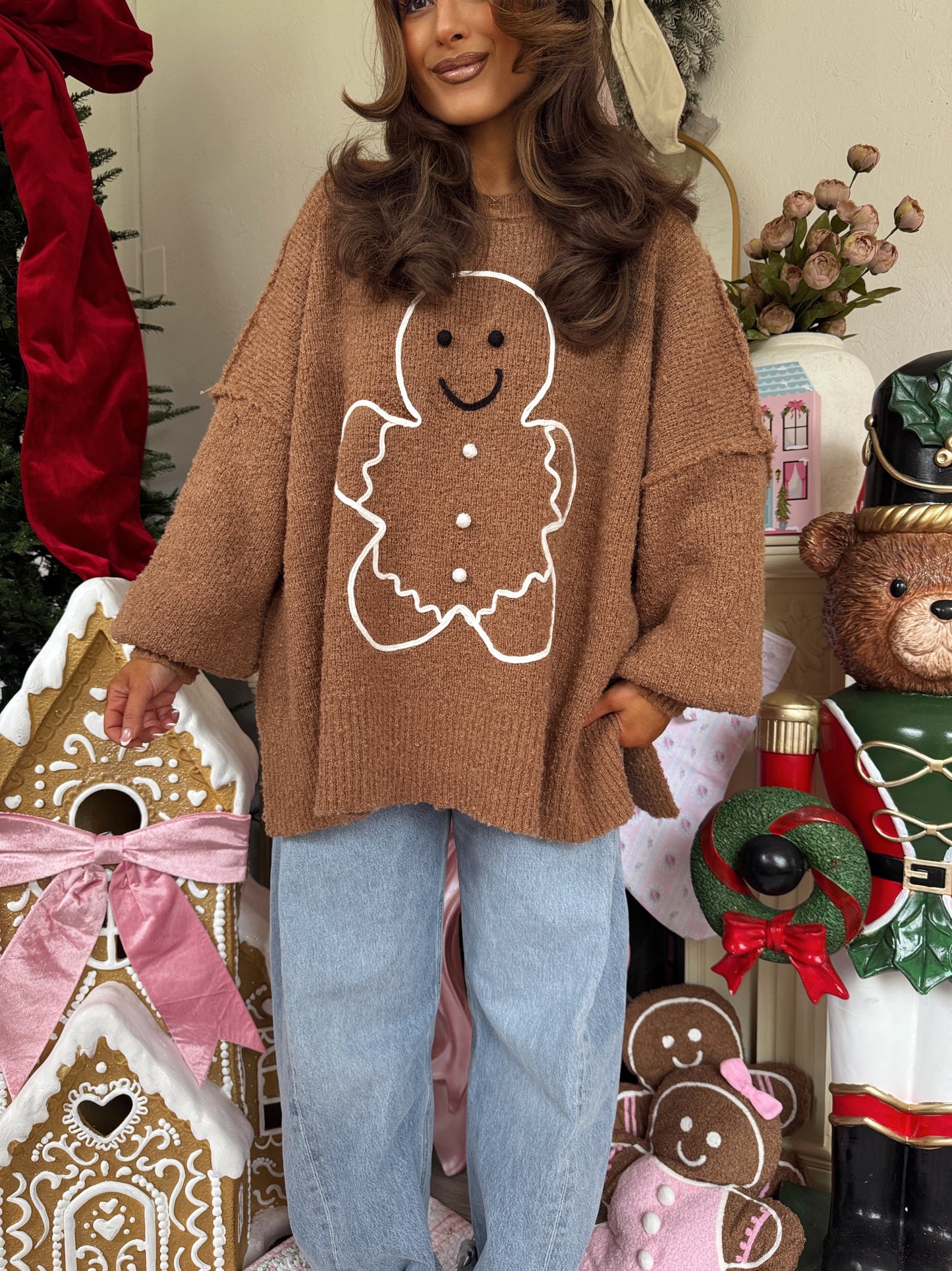 Gingerbread Darling Cozy Sweater (pre-order NOVEMBER)