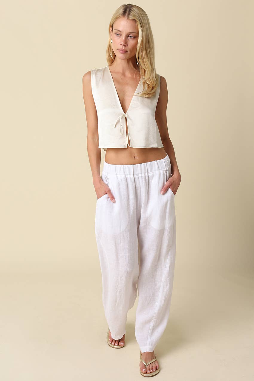 Hamptons Relaxed Linen Pants
