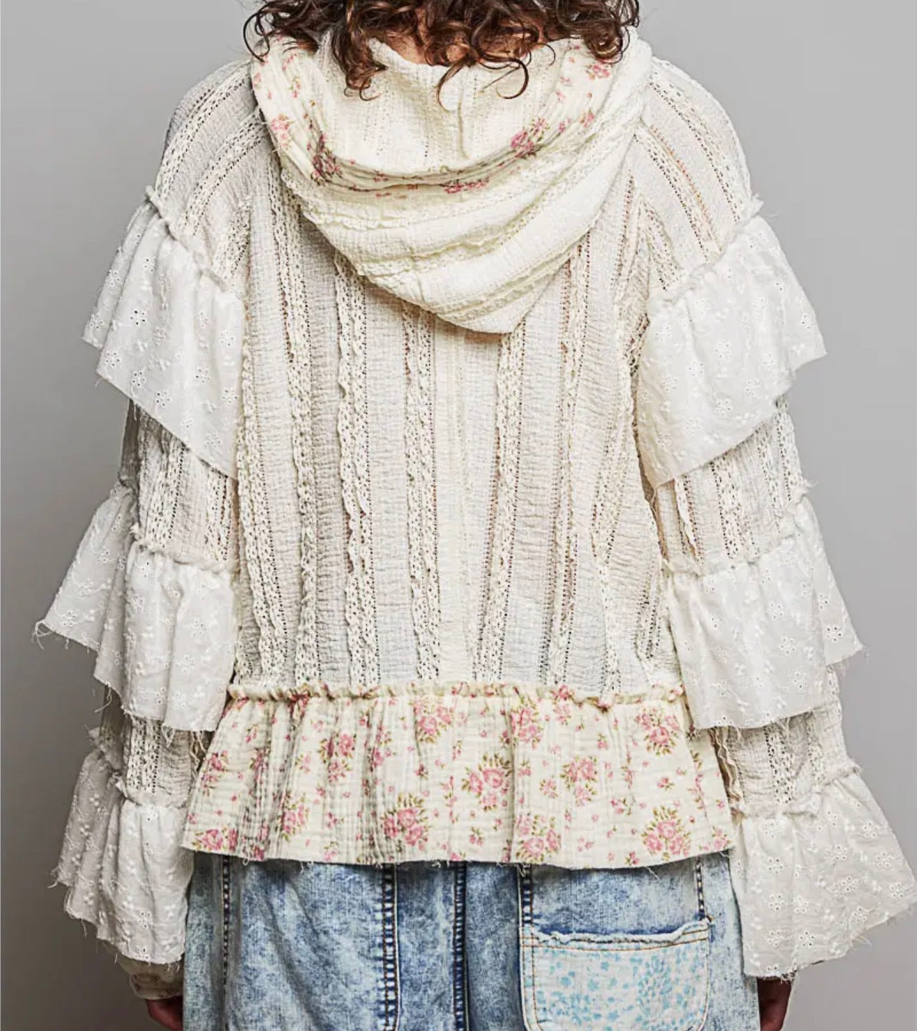 Eloise Floral Top (cream)