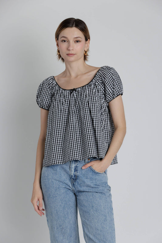 Gingham Picnic Top