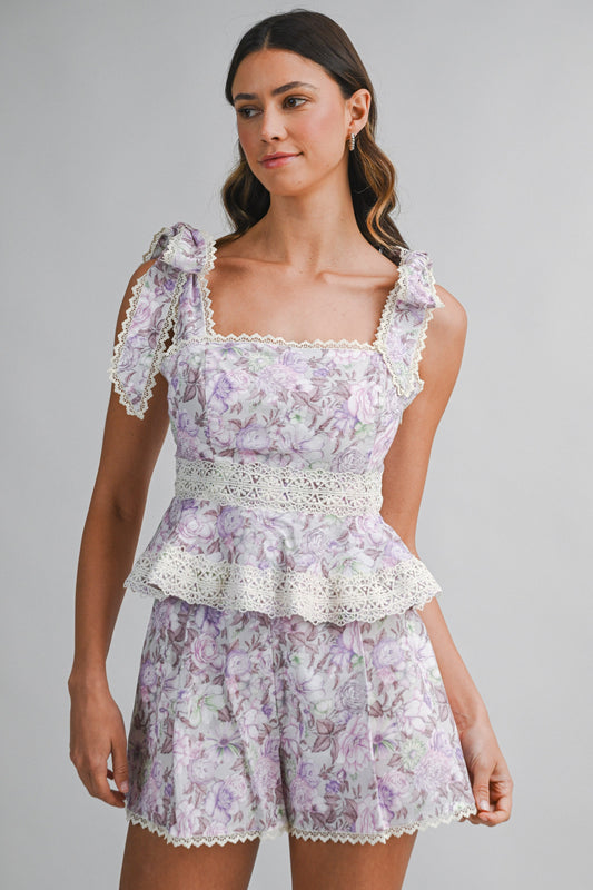 Lilac Garden Floral Set (arrives next week )