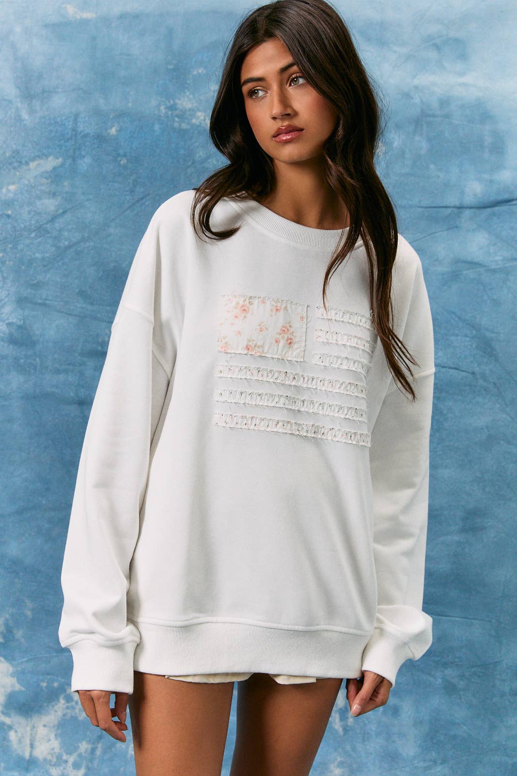 Shabby Chic Flag Sweater