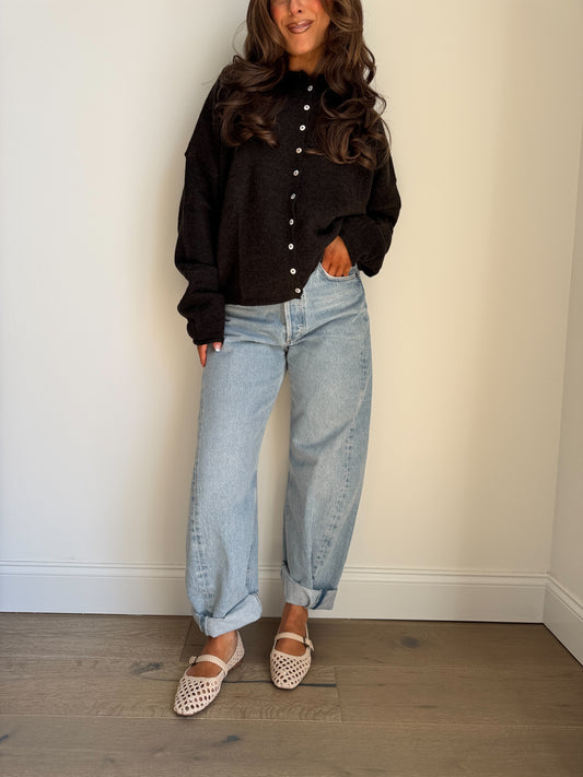 Hamptons Cardigan (Deep Espresso) Plus Size Included