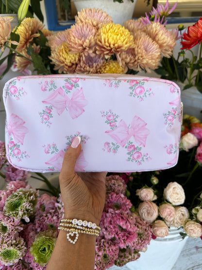Rose Petal Cosmetic Bag 🎀💘