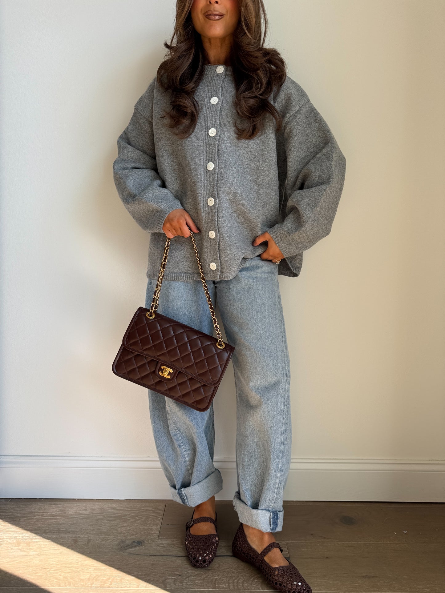 Cinnamon Sugar Cardigan (Heathered Grey)
