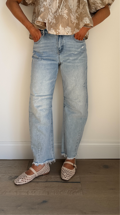 Honey Barrel Denim Jeans
