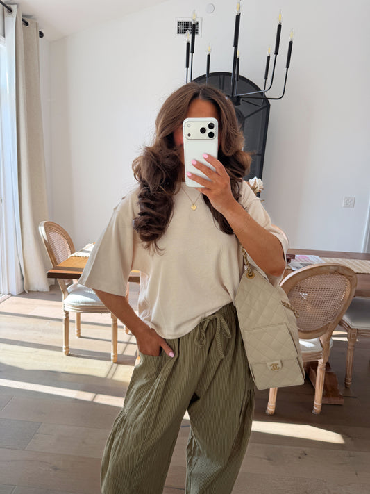 Vanilla Oatmeal Luxe Tee