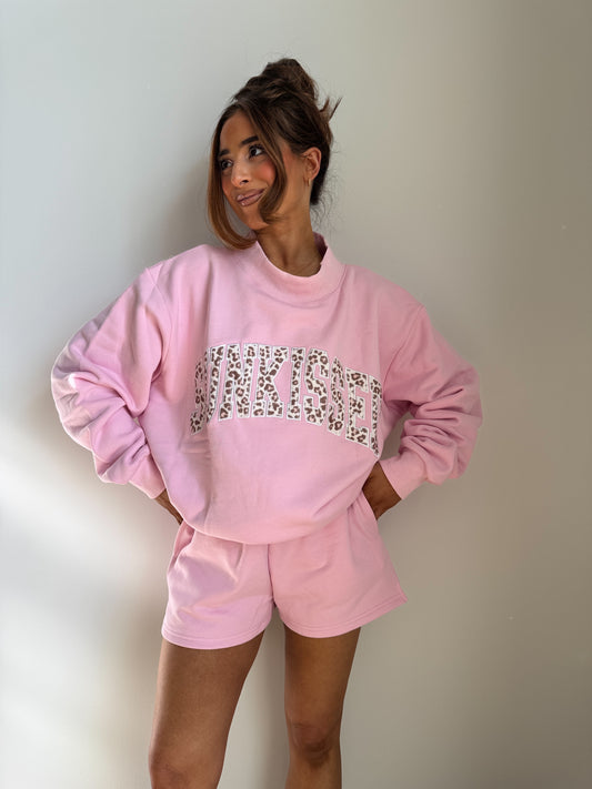 Sunkissed Cheetah Mockneck Crewneck 💘🎀