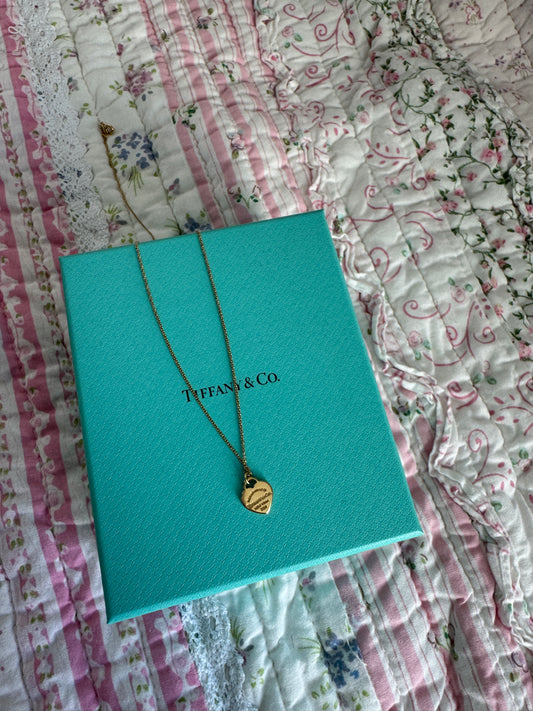 Tiffany Necklace mini gold pendant