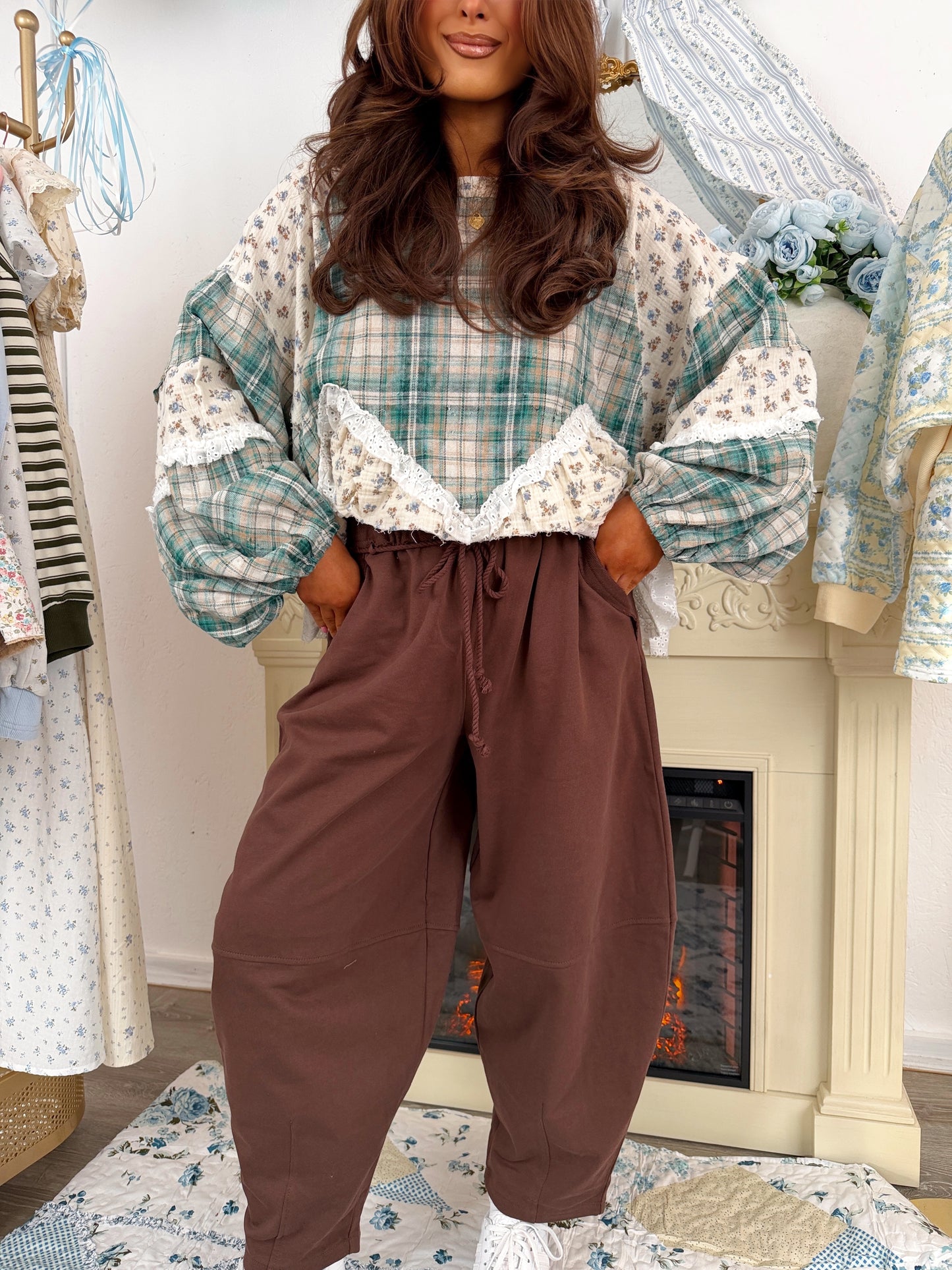 Snow Buddy Brown Barrel Sweatpants