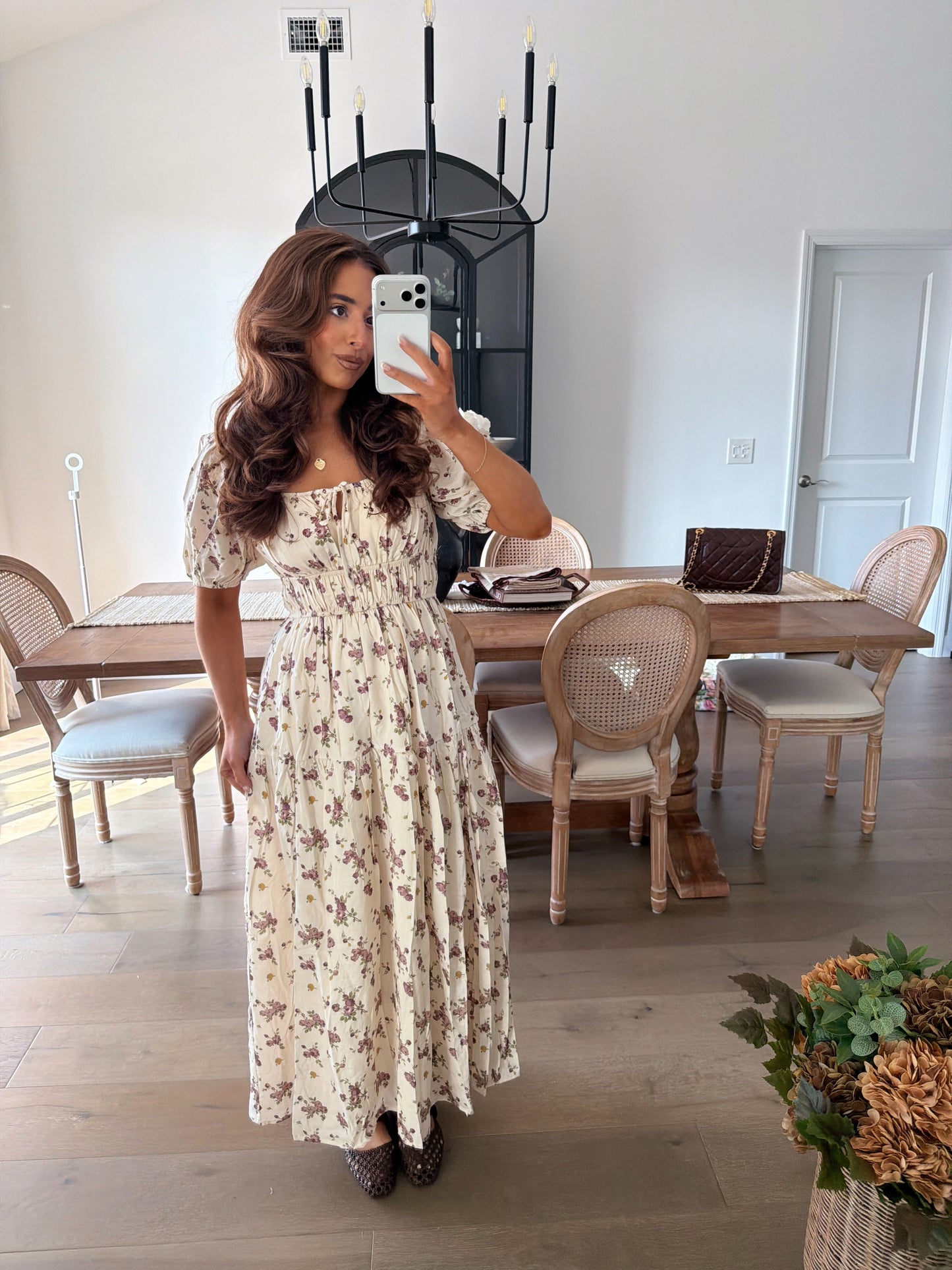 Vintage Bouquet Maxi Dress