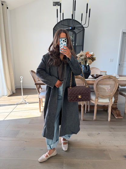 Ralph Coat (Charcoal Herringbone)