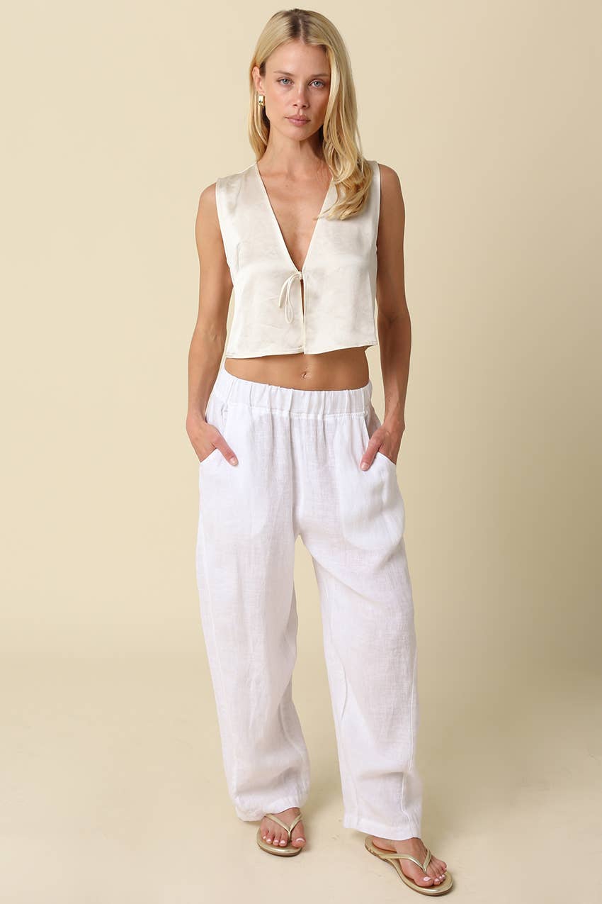 Hamptons Relaxed Linen Pants