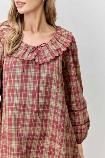 Holly Pine Cottage Plaid Dress