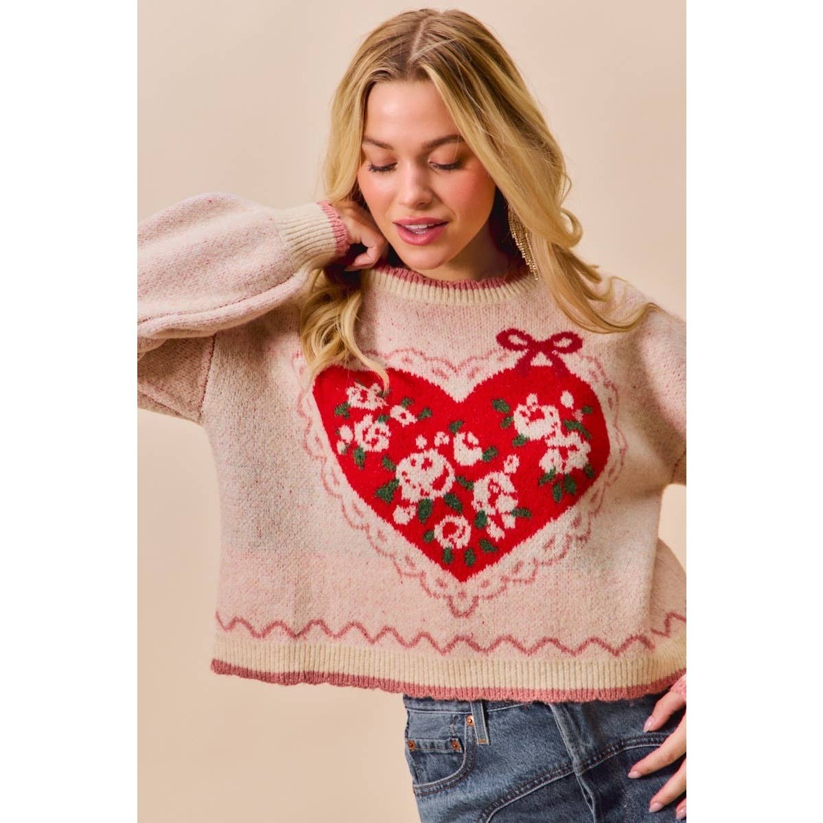 Coquette & Hearts Sweater Top (can’t restock)