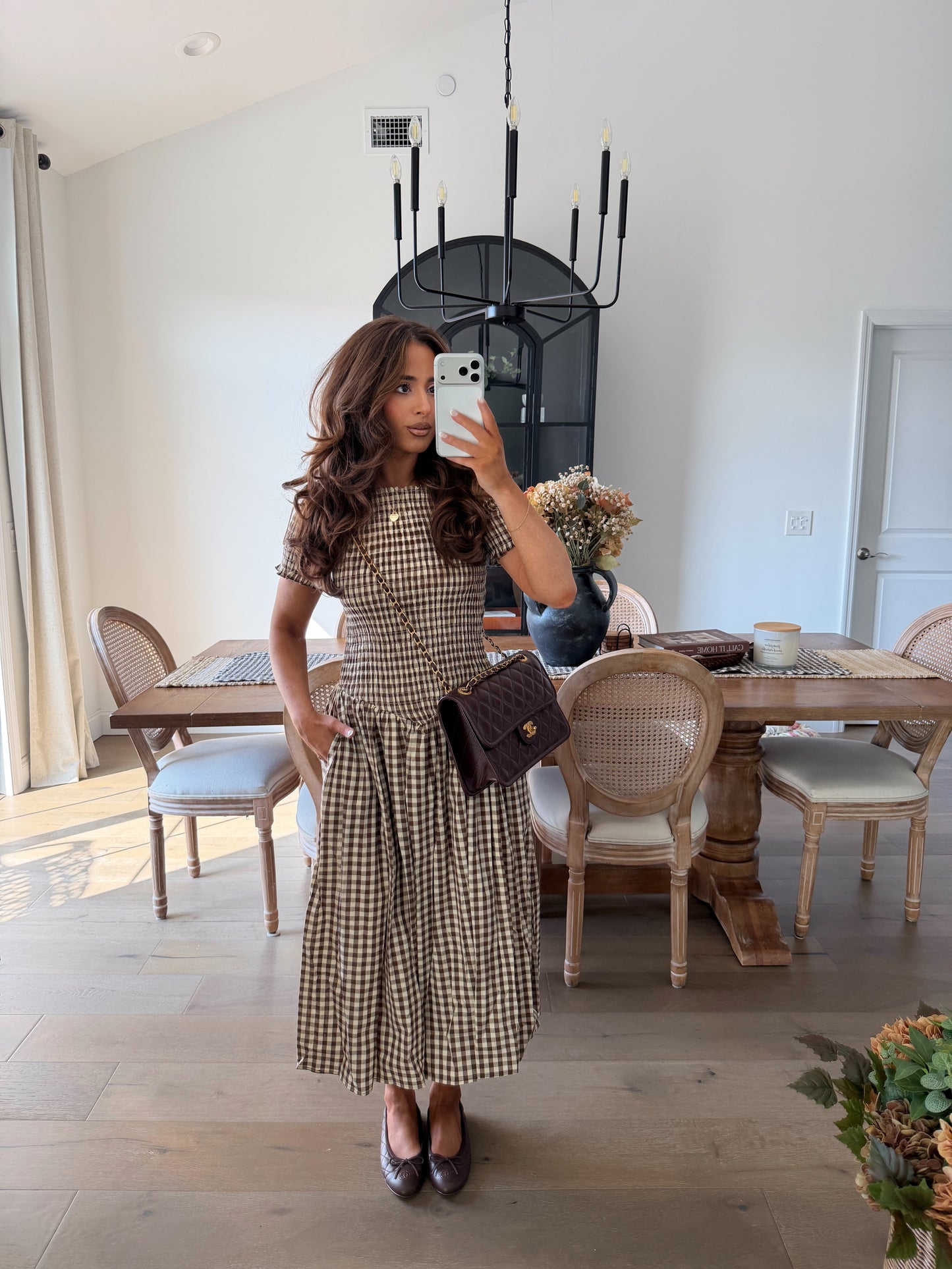 Chestnut Cafe Midi Dress (can’t restock)