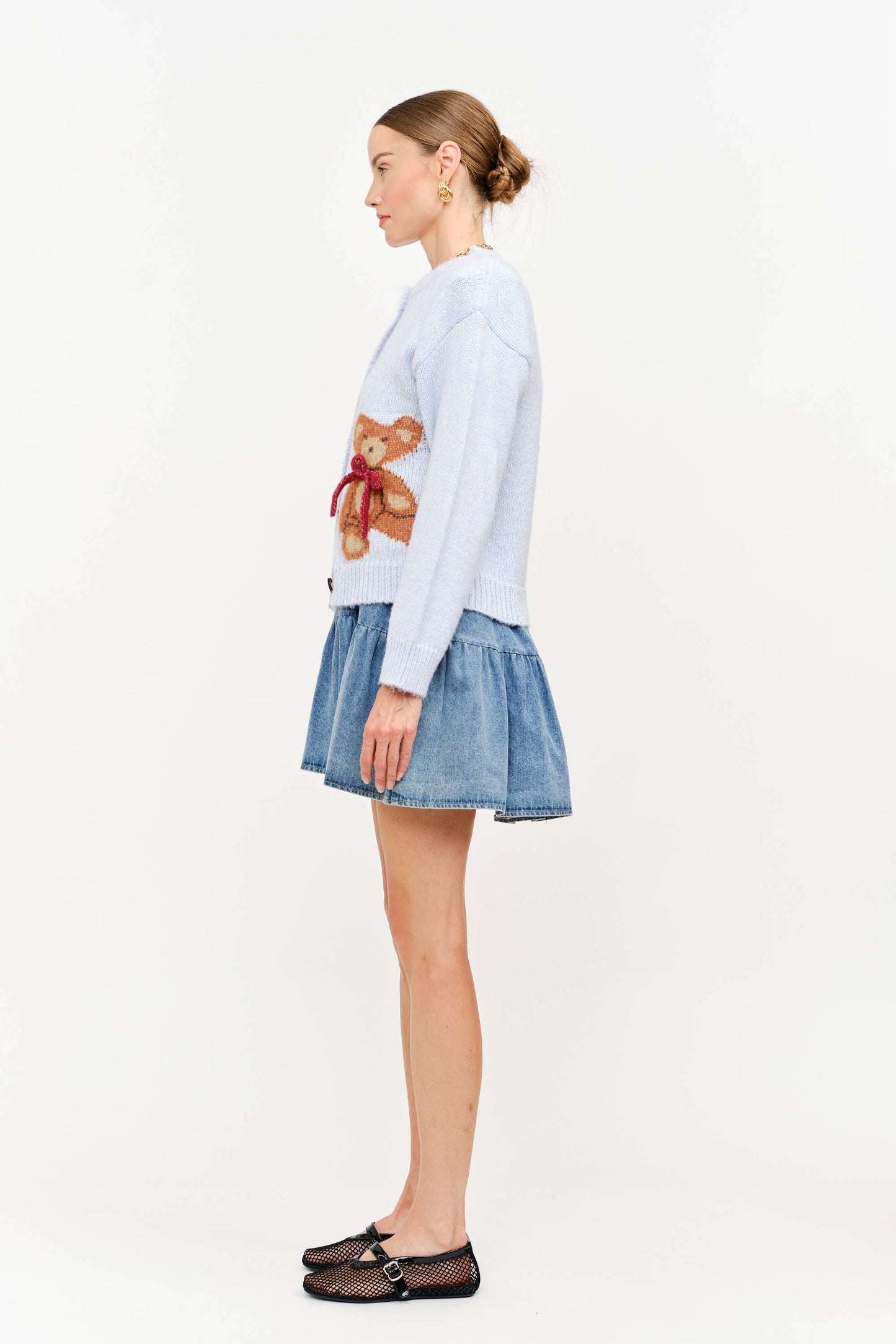 Beary Luv U Teddy Cardigan (light blue) RESTOCK