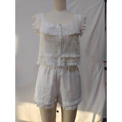 Sand & Lace Set White Eyelet