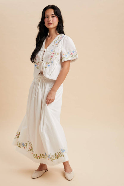Oatmilk Garden Skirt Set