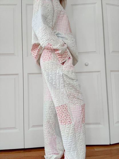 Quilted Pastel Joggers PREORDER