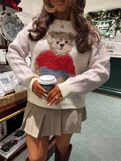 Teddy’s Cozy Cabin Sweater 🧸