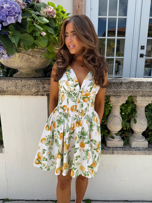 Lemonade Kisses Mini Dress