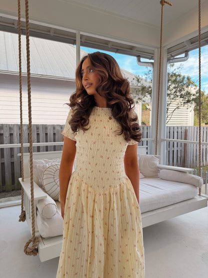 Written In The Sand Floral Midi PRE ORDER APRIL