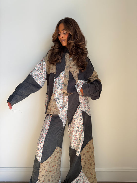 Hazel Picnic Floral Gauze Shacket