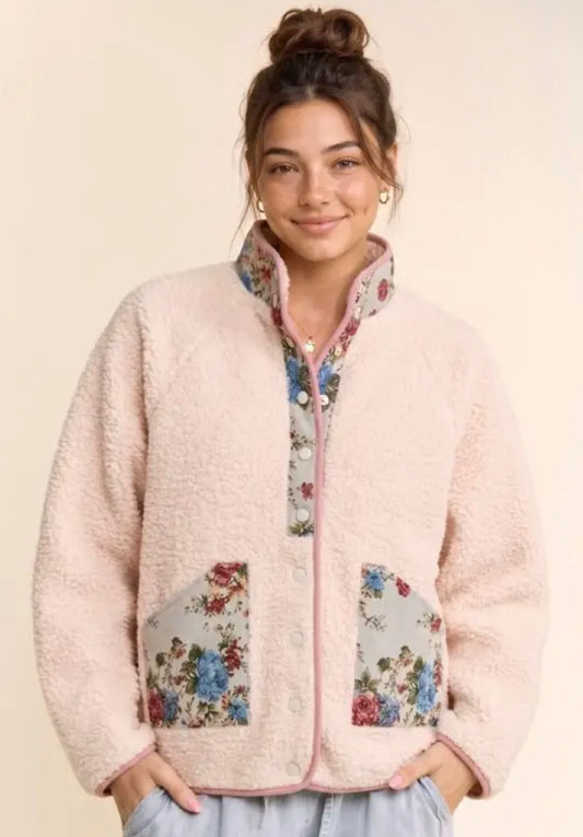 Rosy Cottage Sherpa Jacket