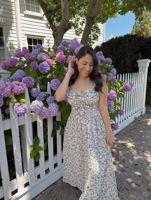 Fran By The Seaside Floral Midi Dress