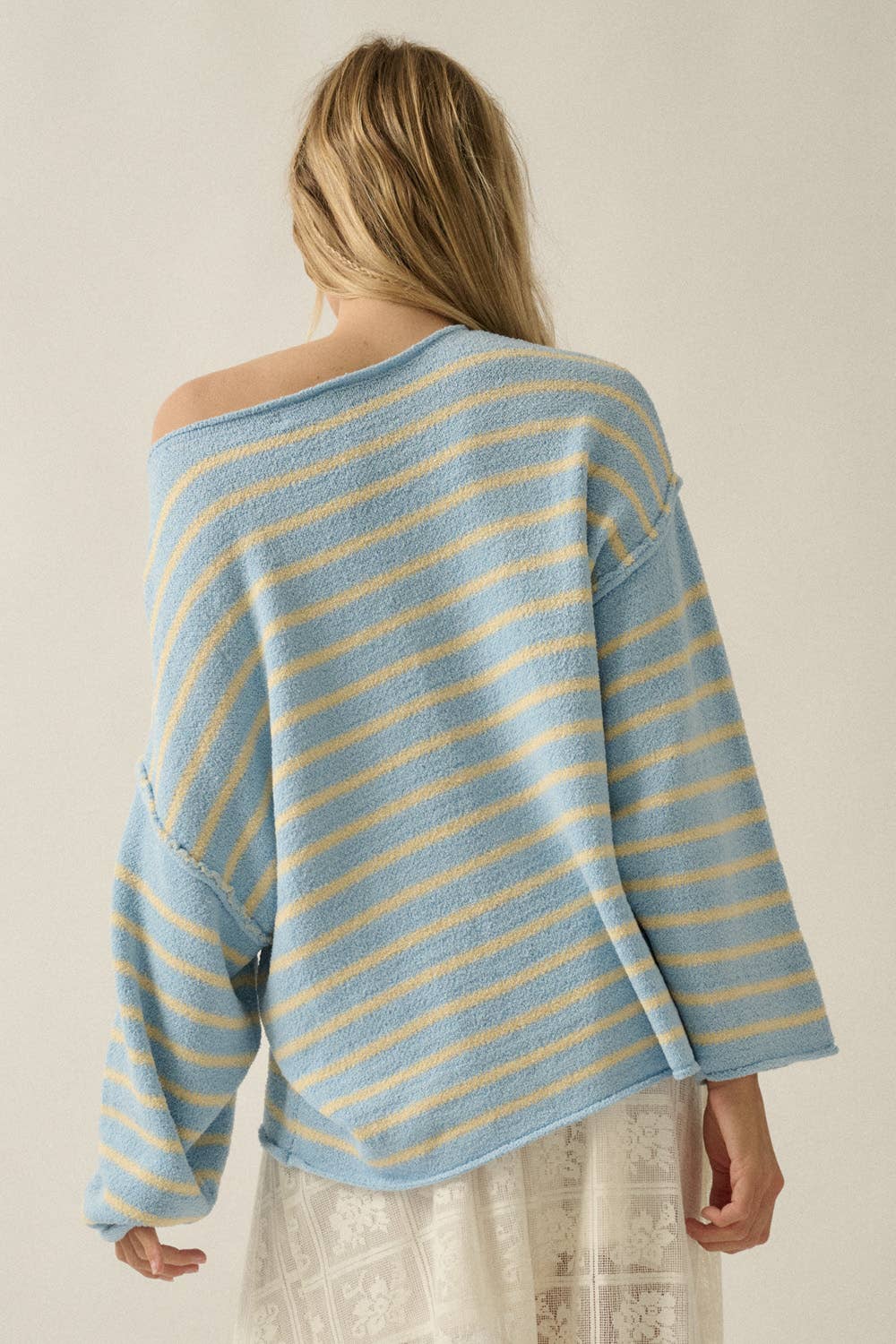 Cali Textured Knit Oversized Sweater