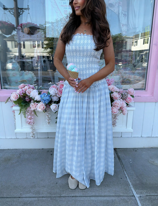 Cotton Candy Gingham Maxi (can’t restock)