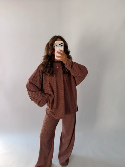 Sophie Striped Set (Chocolate Covered Strawberry) RESTOCK