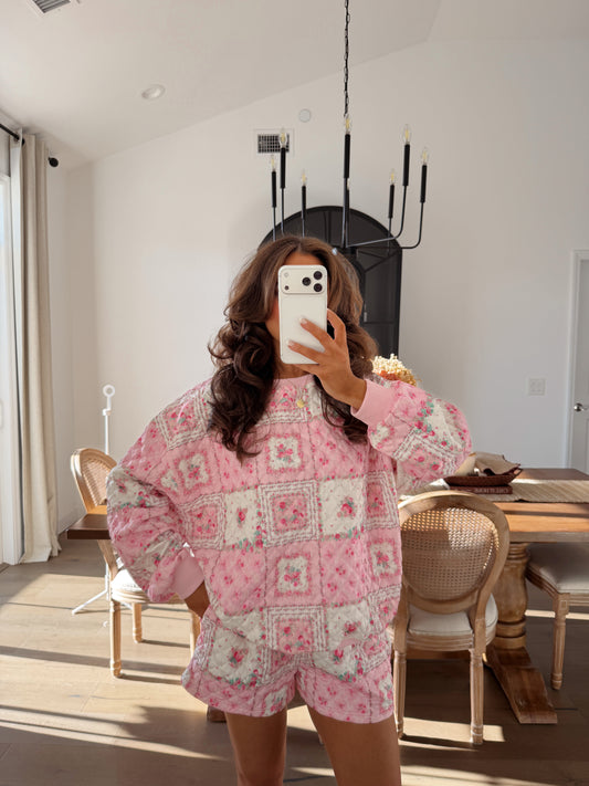 The Belle-Rose Floral Quilted Set RESTOCK PREORDER JANUARY!