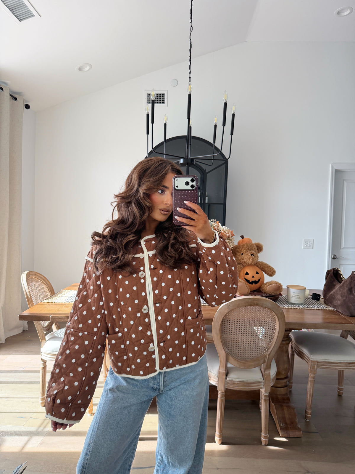 Cider Dot Jacket (Caramel)