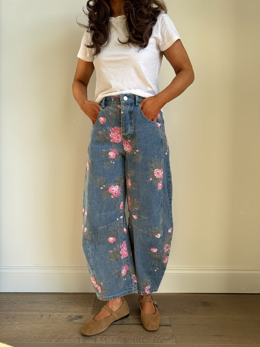 The Thankful Heart Barrel Jeans