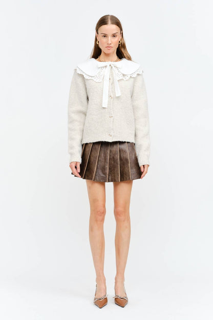 Clara Vintage Lace Pullover Sweater