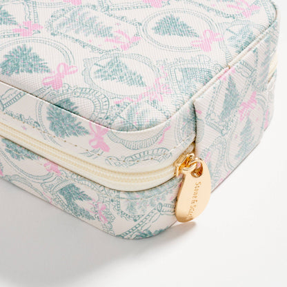 Christmas Tree Travel Jewelry Box with Mirror– Compact Organizer