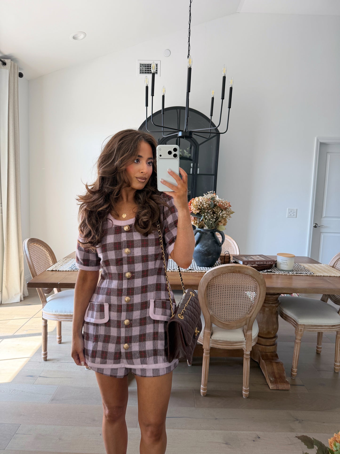 Tea At The Maple Manor Short Set - Autumn Plaid (can’t restock)