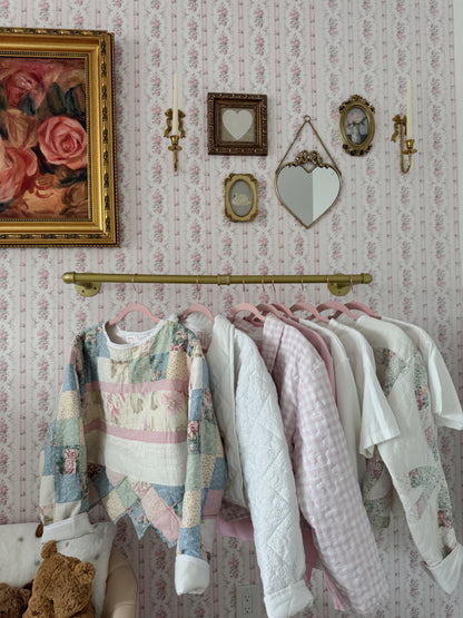 I do Darling Lace Eyelet Quilted Jacket