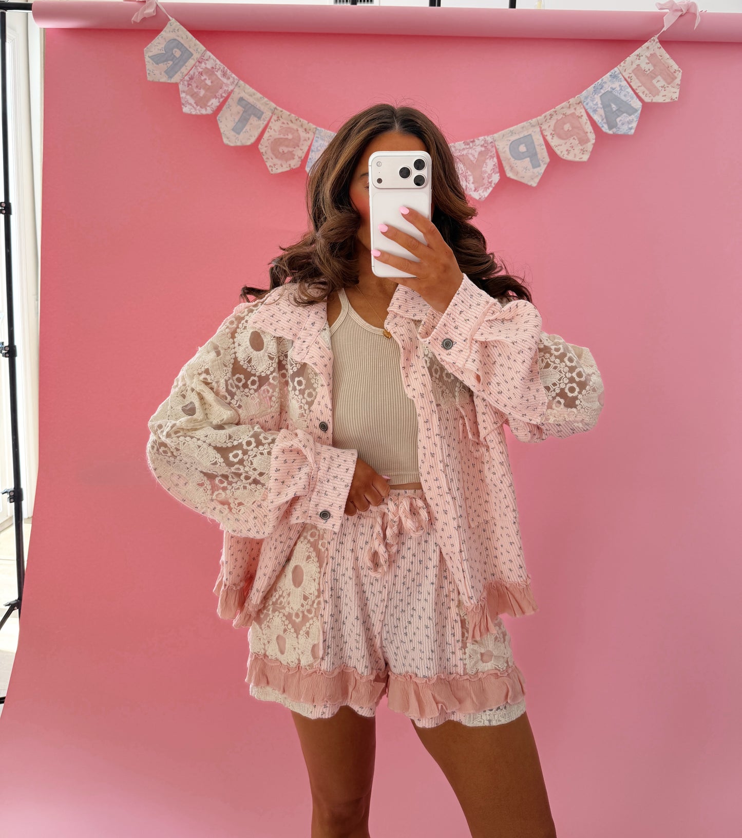 🍓 Strawberry Cottage Shabby Chic Shorts PRE ORDER MAY