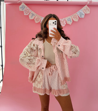 🍓 Strawberry Cottage Shabby Chic Shorts PRE ORDER MAY