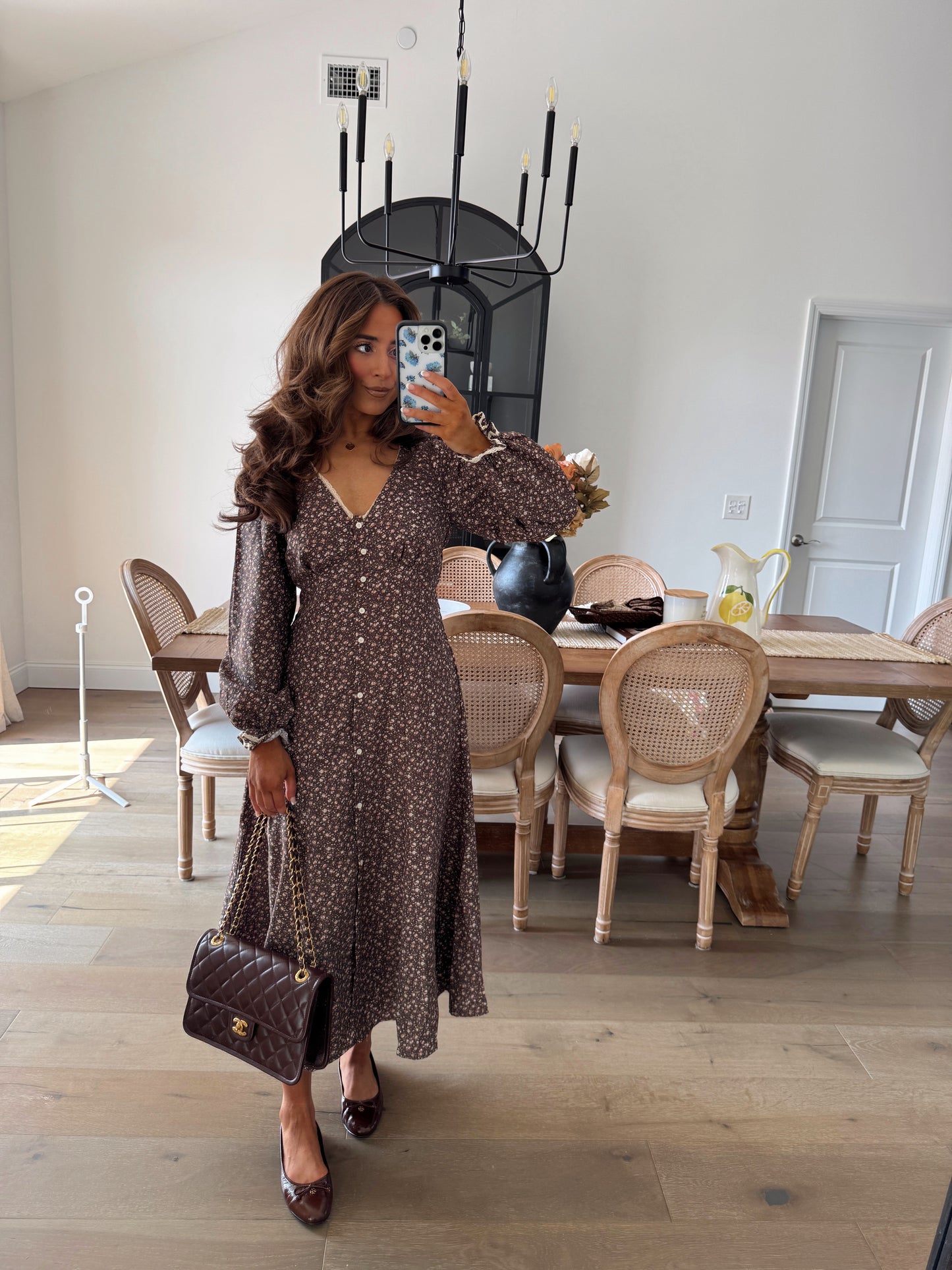 The Allie Midi Dress (Maple)